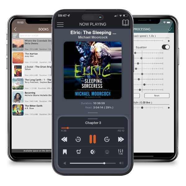 Download fo free audiobook Elric: The Sleeping Sorceress (Chronicles of the Last Emperor of Melniboné, #3) by Michael Moorcock and listen anywhere on your iOS devices in the ListenBook app.