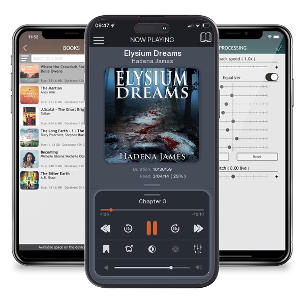 Download fo free audiobook Elysium Dreams by Hadena James and listen anywhere on your iOS devices in the ListenBook app.