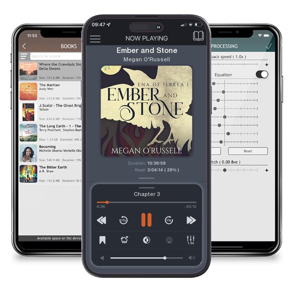 Download fo free audiobook Ember and Stone by Megan O'Russell and listen anywhere on your iOS devices in the ListenBook app.