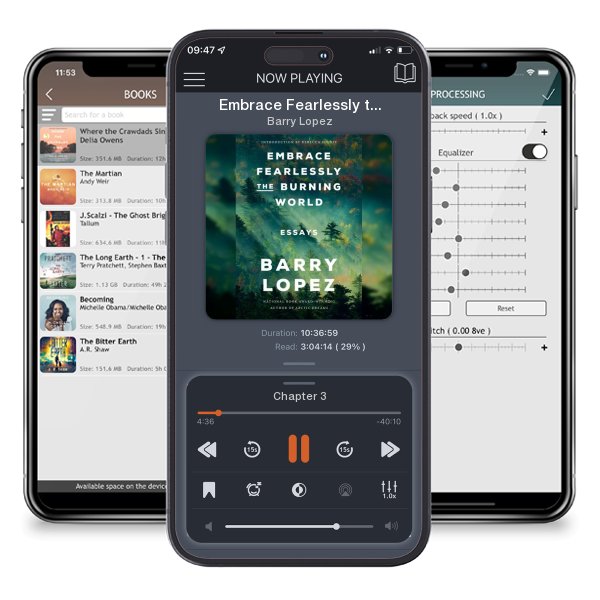 Download fo free audiobook Embrace Fearlessly the Burning World: Essays by Barry Lopez and listen anywhere on your iOS devices in the ListenBook app.