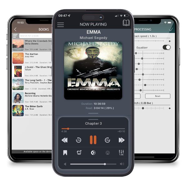 Download fo free audiobook EMMA by Michael Segedy and listen anywhere on your iOS devices in the ListenBook app.