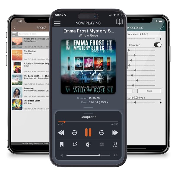Download fo free audiobook Emma Frost Mystery Series: Vol 1-3 by Willow Rose and listen anywhere on your iOS devices in the ListenBook app.
