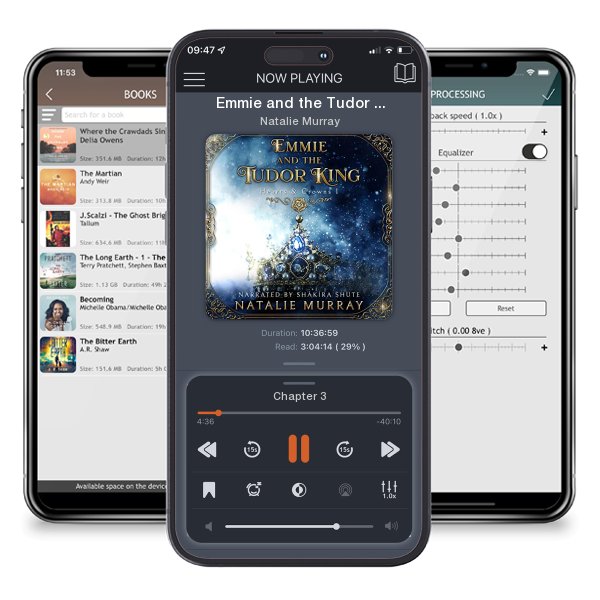 Download fo free audiobook Emmie and the Tudor King by Natalie Murray and listen anywhere on your iOS devices in the ListenBook app.