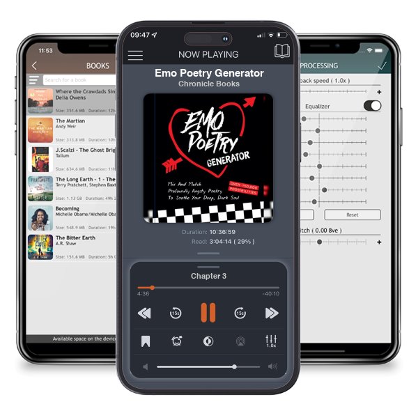 Download fo free audiobook Emo Poetry Generator by Chronicle Books and listen anywhere on your iOS devices in the ListenBook app.