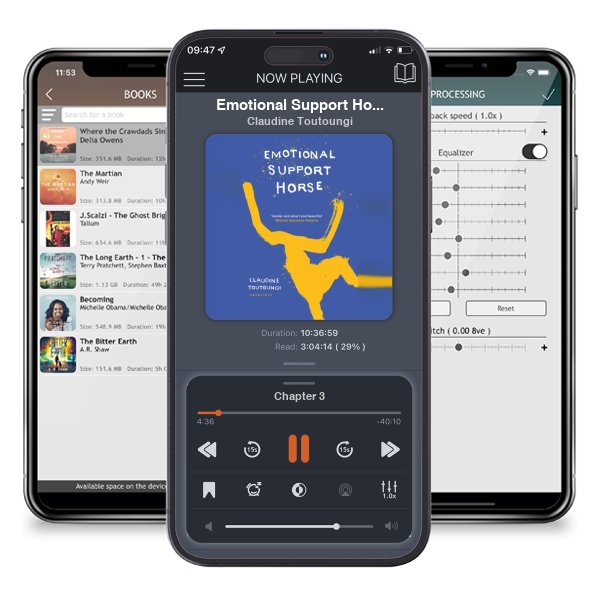 Download fo free audiobook Emotional Support Horse by Claudine Toutoungi and listen anywhere on your iOS devices in the ListenBook app.