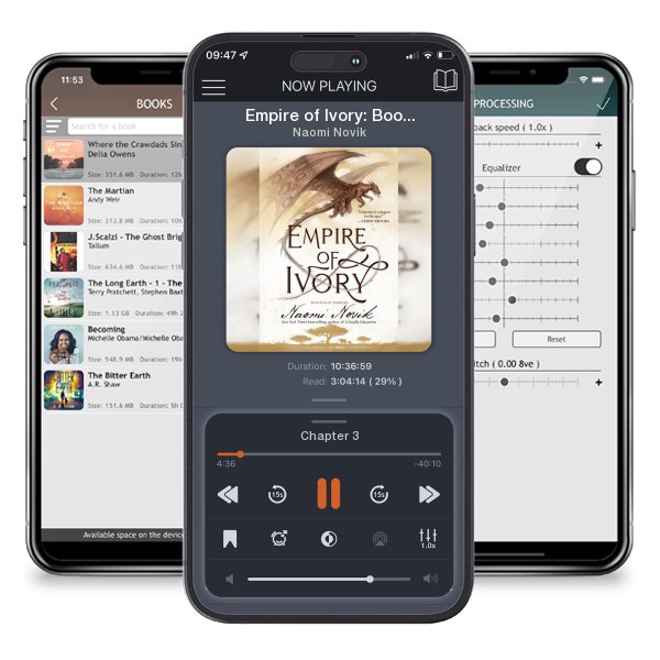 Download fo free audiobook Empire of Ivory: Book Four of Temeraire by Naomi Novik and listen anywhere on your iOS devices in the ListenBook app.