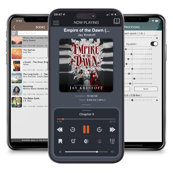 Download fo free audiobook Empire of the Dawn (Empire of the Vampire, #3) by Jay Kristoff and listen anywhere on your iOS devices in the ListenBook app.