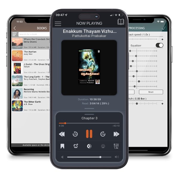 Download fo free audiobook Enakkum Thayam Vizhum by Pattukottai Prabakar and listen anywhere on your iOS devices in the ListenBook app.