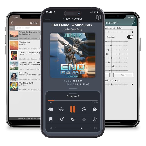 Download fo free audiobook End Game: Wolfhounds - Book Six by John Van Stry and listen anywhere on your iOS devices in the ListenBook app.