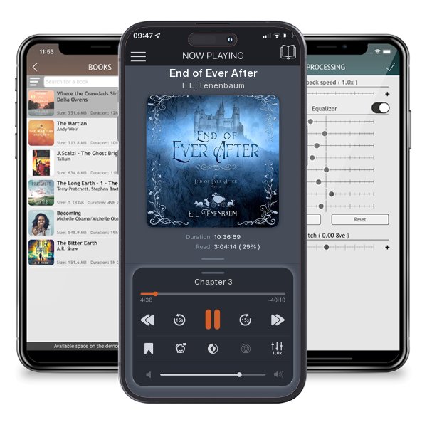Download fo free audiobook End of Ever After by E.L. Tenenbaum and listen anywhere on your iOS devices in the ListenBook app.