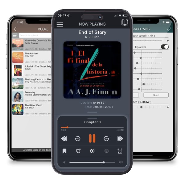 Download fo free audiobook End of Story by A. J. Finn and listen anywhere on your iOS devices in the ListenBook app.