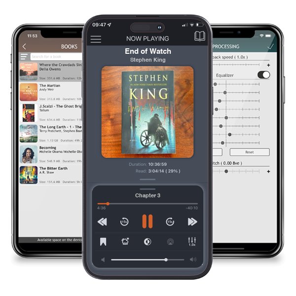 Download fo free audiobook End of Watch by Stephen King and listen anywhere on your iOS devices in the ListenBook app.