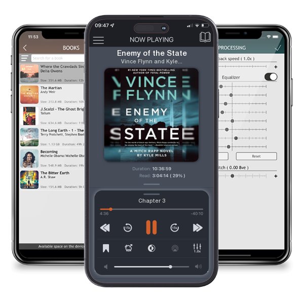 Download fo free audiobook Enemy of the State by Vince Flynn and Kyle Mills and listen anywhere on your iOS devices in the ListenBook app.