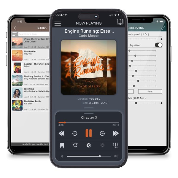 Download fo free audiobook Engine Running: Essays by Cade Mason and listen anywhere on your iOS devices in the ListenBook app.