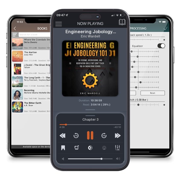Download fo free audiobook Engineering Jobology 101: The Resume, Interviewing, and Negotiation Skills They Don by Eric Wardell and listen anywhere on your iOS devices in the ListenBook app.