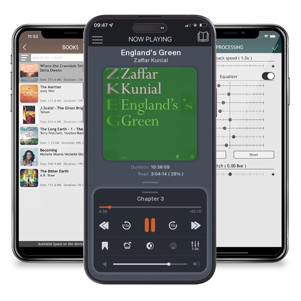 Download fo free audiobook England's Green by Zaffar Kunial and listen anywhere on your iOS devices in the ListenBook app.