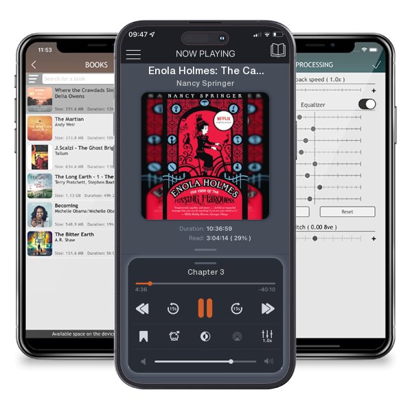 Download fo free audiobook Enola Holmes: The Case of the Missing Marquess by Nancy Springer and listen anywhere on your iOS devices in the ListenBook app.