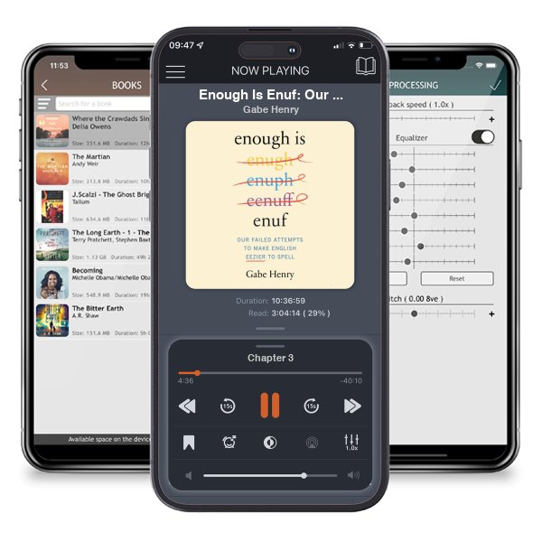 Download fo free audiobook Enough Is Enuf: Our Failed Attempts to Make English Easier to Spell by Gabe Henry and listen anywhere on your iOS devices in the ListenBook app.