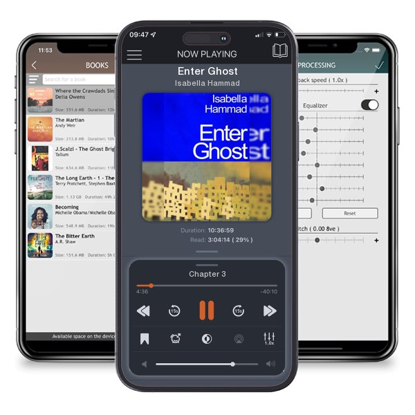 Download fo free audiobook Enter Ghost by Isabella Hammad and listen anywhere on your iOS devices in the ListenBook app.