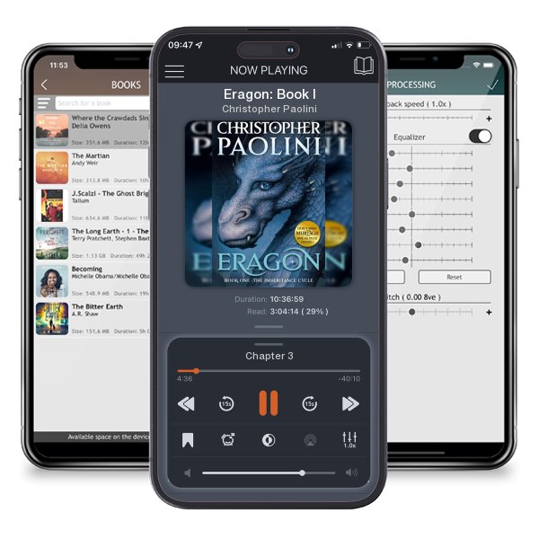 Download fo free audiobook Eragon: Book I by Christopher Paolini and listen anywhere on your iOS devices in the ListenBook app.