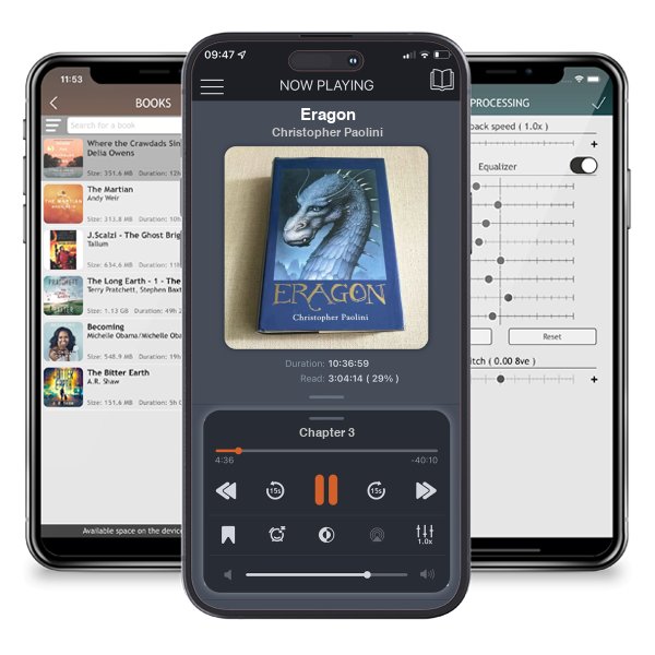 Download fo free audiobook Eragon by Christopher Paolini and listen anywhere on your iOS devices in the ListenBook app.