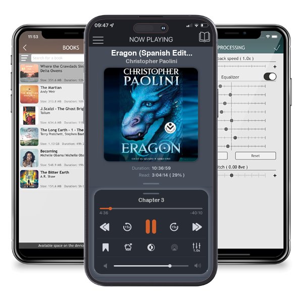 Descargar audiolibro gratis Eragon (Spanish Edition) by Christopher Paolini y escuchar en cualquier lugar en sus dispositivos iOS en la aplicación ListenBook.