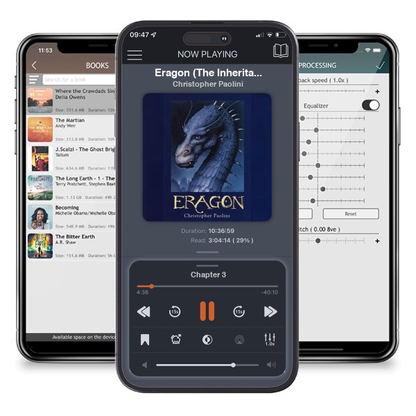 Download fo free audiobook Eragon (The Inheritance Cycle #1) by Christopher Paolini and listen anywhere on your iOS devices in the ListenBook app.