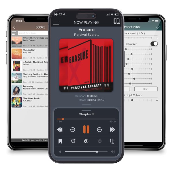 Download fo free audiobook Erasure by Percival Everett and listen anywhere on your iOS devices in the ListenBook app.