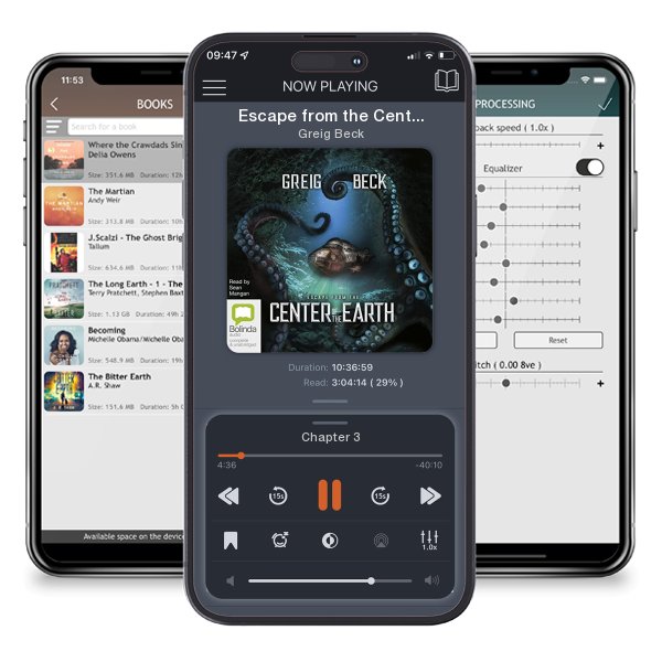 Download fo free audiobook Escape from the Center of the Earth by Greig Beck and listen anywhere on your iOS devices in the ListenBook app.