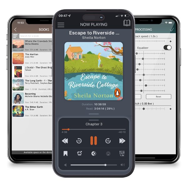 Download fo free audiobook Escape to Riverside Cottage by Sheila Norton and listen anywhere on your iOS devices in the ListenBook app.