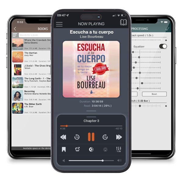 Descargar audiolibro gratis Escucha a tu cuerpo by Lise Bourbeau y escuchar en cualquier lugar en sus dispositivos iOS en la aplicación ListenBook.
