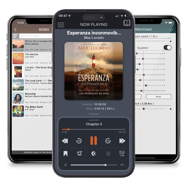 Descargar audiolibro gratis Esperanza inconmovible: Edificar nuestras vidas sobre las promesas de Dios by Max Lucado y escuchar en cualquier lugar en sus dispositivos iOS en la aplicación ListenBook.