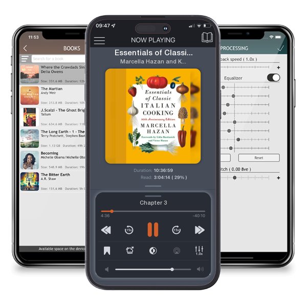 Download fo free audiobook Essentials of Classic Italian Cooking: 30th Anniversary... by Marcella Hazan and Karin Kretschmann and listen anywhere on your iOS devices in the ListenBook app.