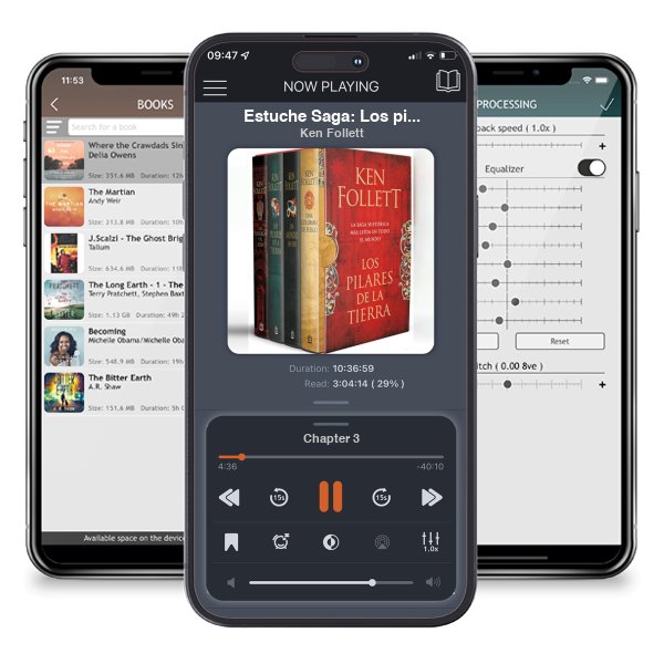 Descargar audiolibro gratis Estuche Saga: Los pilares de la tierra / Kingsbridge Novels Collection. (4 Boo k s Boxed Set) by Ken Follett y escuchar en cualquier lugar en sus dispositivos iOS en la aplicación ListenBook.