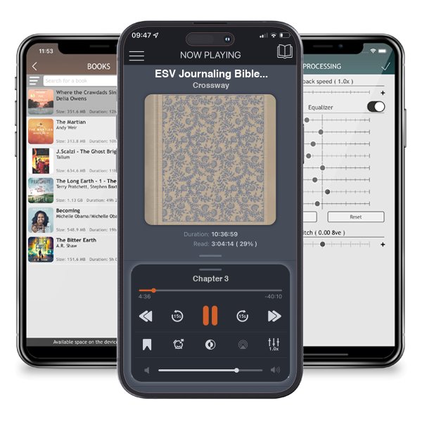 Download fo free audiobook ESV Journaling Bible (Cloth over Board, Flowers Design) by Crossway and listen anywhere on your iOS devices in the ListenBook app.