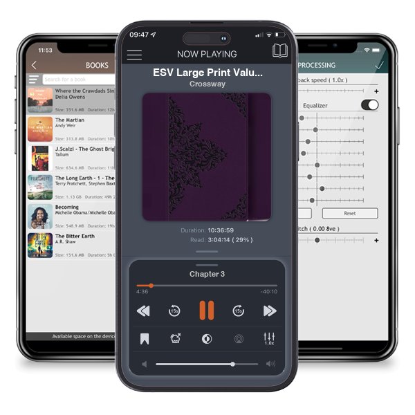 Download fo free audiobook ESV Large Print Value Thinline Bible (TruTone, Lavender, Filigree Design) by Crossway and listen anywhere on your iOS devices in the ListenBook app.