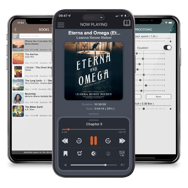 Download fo free audiobook Eterna and Omega (Eterna Files, #2) by Leanna Renee Hieber and listen anywhere on your iOS devices in the ListenBook app.
