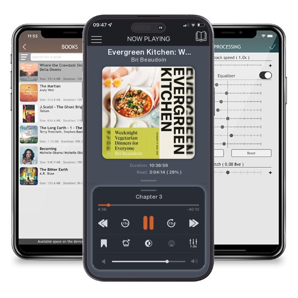Download fo free audiobook Evergreen Kitchen: Weeknight Vegetarian Dinners for Everyone by Bri Beaudoin and listen anywhere on your iOS devices in the ListenBook app.