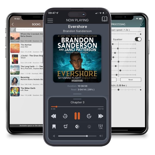 Download fo free audiobook Evershore by Brandon Sanderson and listen anywhere on your iOS devices in the ListenBook app.