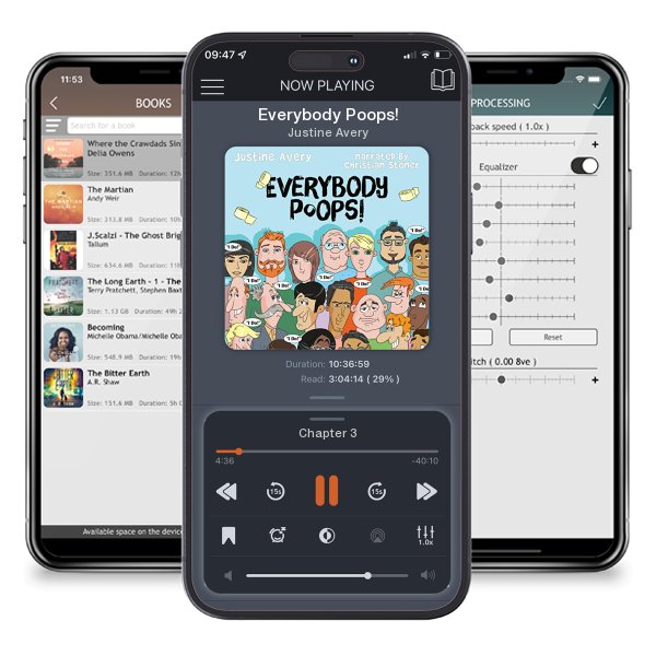 Download fo free audiobook Everybody Poops! by Justine Avery and listen anywhere on your iOS devices in the ListenBook app.