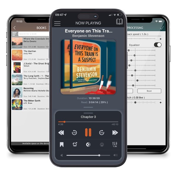 Download fo free audiobook Everyone on This Train Is a Suspect by Benjamin Stevenson and listen anywhere on your iOS devices in the ListenBook app.