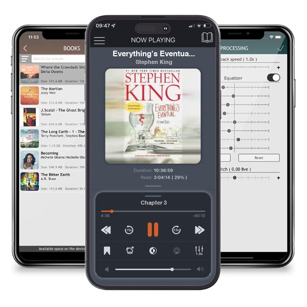 Download fo free audiobook Everything\'s Eventual by Stephen King and listen anywhere on your iOS devices in the ListenBook app.