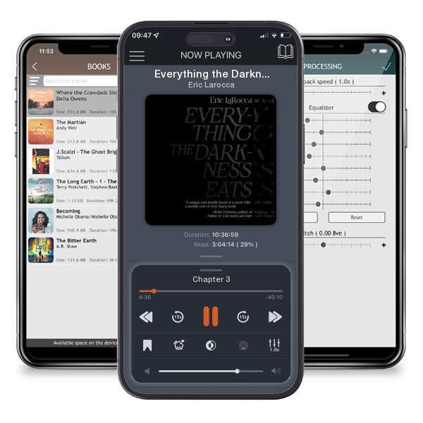 Download fo free audiobook Everything the Darkness Eats by Eric Larocca and listen anywhere on your iOS devices in the ListenBook app.