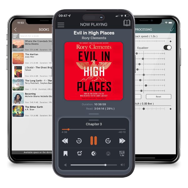 Download fo free audiobook Evil in High Places by Rory Clements and listen anywhere on your iOS devices in the ListenBook app.