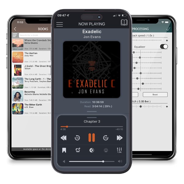 Download fo free audiobook Exadelic by Jon Evans and listen anywhere on your iOS devices in the ListenBook app.