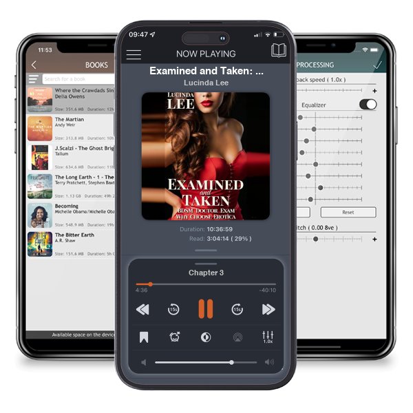 Download fo free audiobook Examined and Taken: BDSM Doctor Exam Why Choose Erotica (Examined to the Hilt Book 3) by Lucinda Lee and listen anywhere on your iOS devices in the ListenBook app.