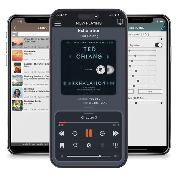 Download fo free audiobook Exhalation by Ted Chiang and listen anywhere on your iOS devices in the ListenBook app.