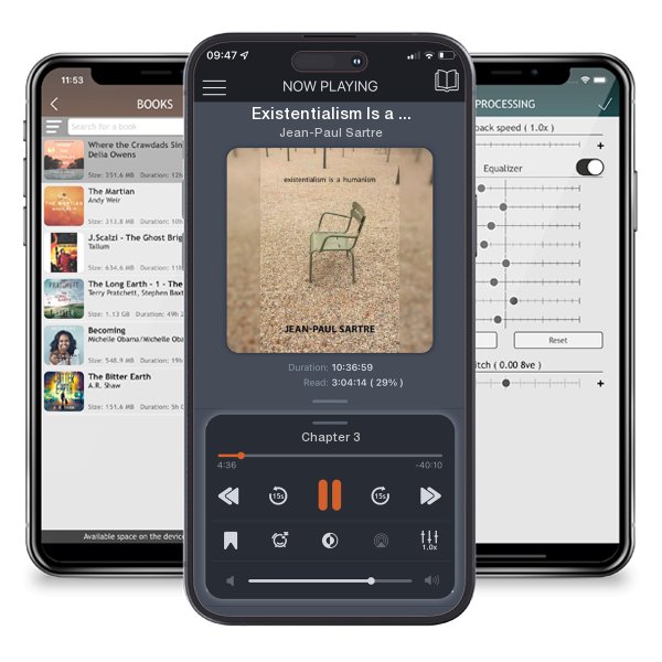Download fo free audiobook Existentialism Is a Humanism by Jean-Paul Sartre and listen anywhere on your iOS devices in the ListenBook app.