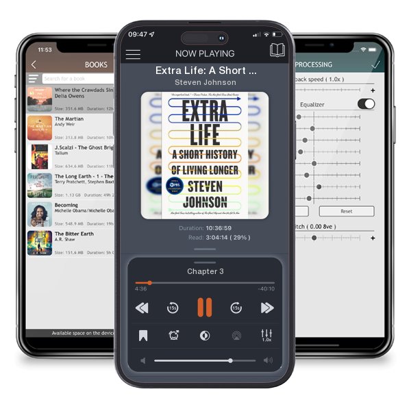 Download fo free audiobook Extra Life: A Short History of Living Longer by Steven Johnson and listen anywhere on your iOS devices in the ListenBook app.