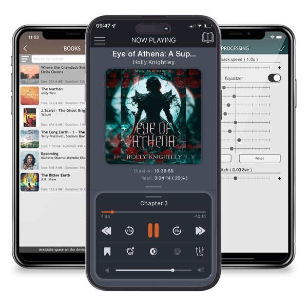 Download fo free audiobook Eye of Athena: A Supernatural Suspense Novel inspired by Edgar Allan Poe by Holly Knightley and listen anywhere on your iOS devices in the ListenBook app.